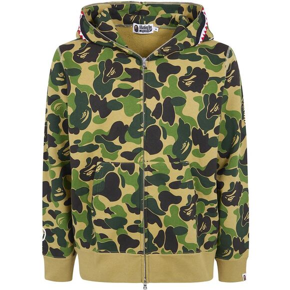 BAPE Jackets & Blazers - Bape Unisex "Abc Camo 2Nd Shark Full Zip Hoodie M" Sweatshirt